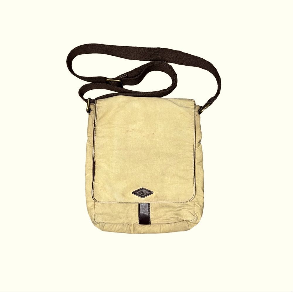 Fossil Canvas Messenger Bag  